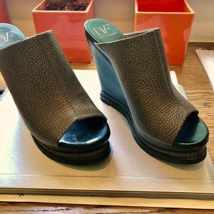 5in DVF Slip On Wedge Sandals
